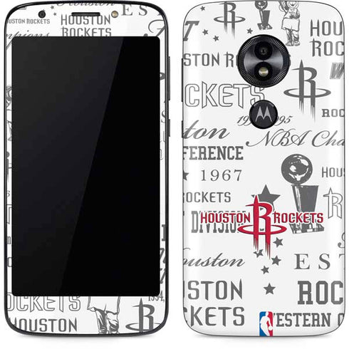 NBA Houston Rockets Historic Blast Moto E5 Play Skin